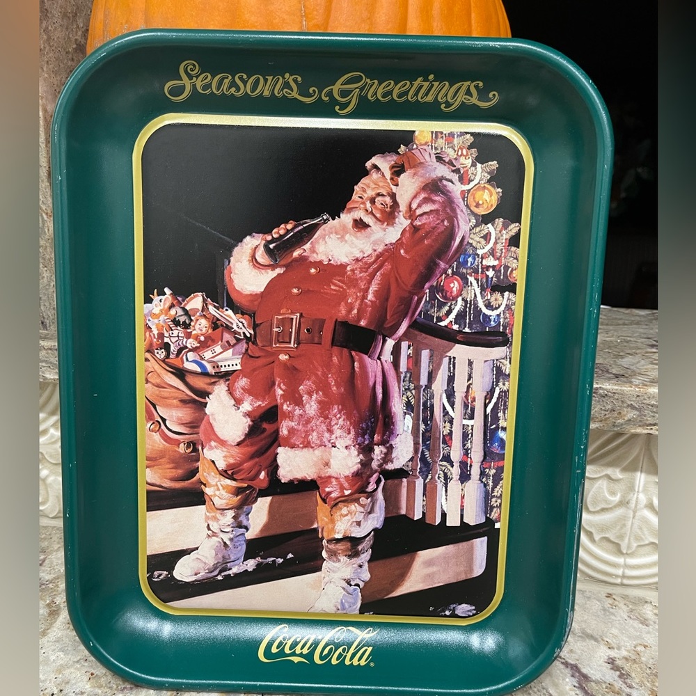 Coca Cola Christmas tray